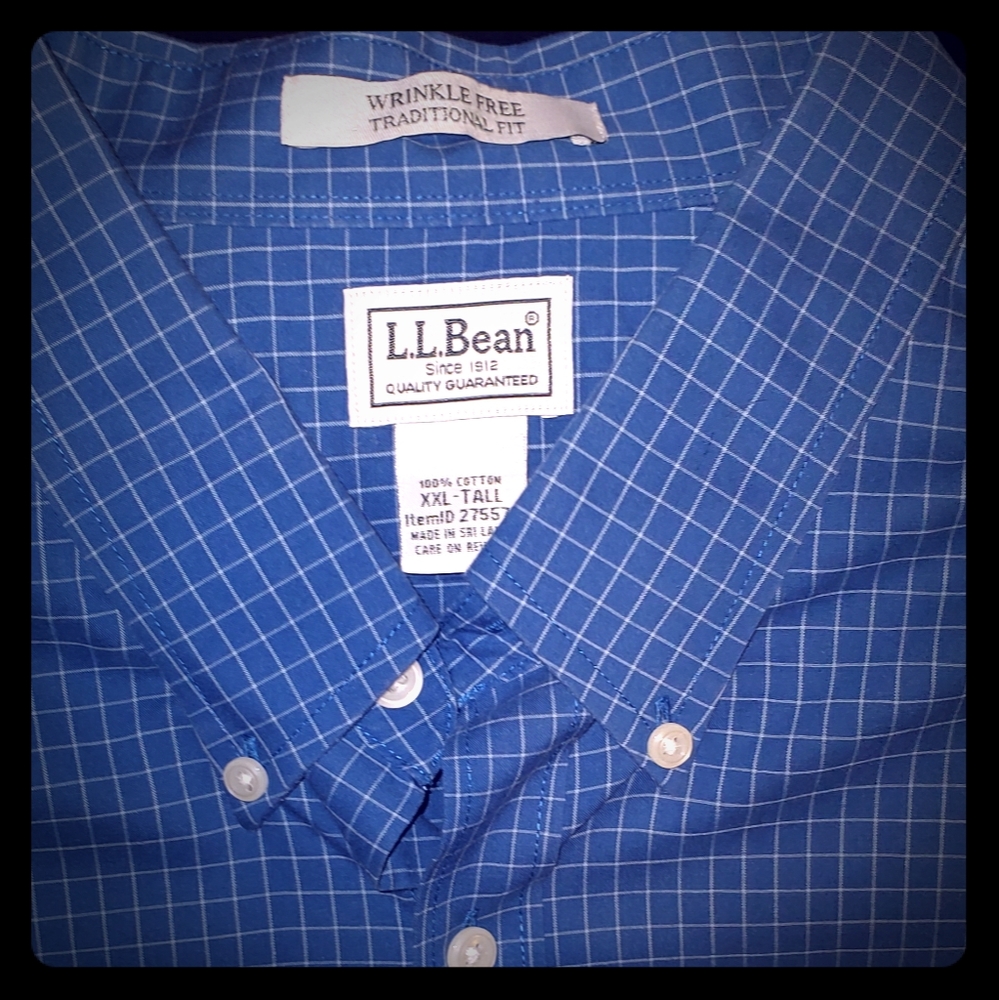 LL Bean Wrinkle Free Dress Shirt
